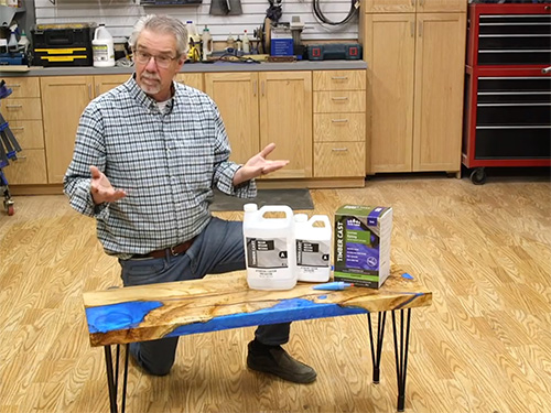 VIDEO: How to Make a Live-Edge and Epoxy Table - Woodworking